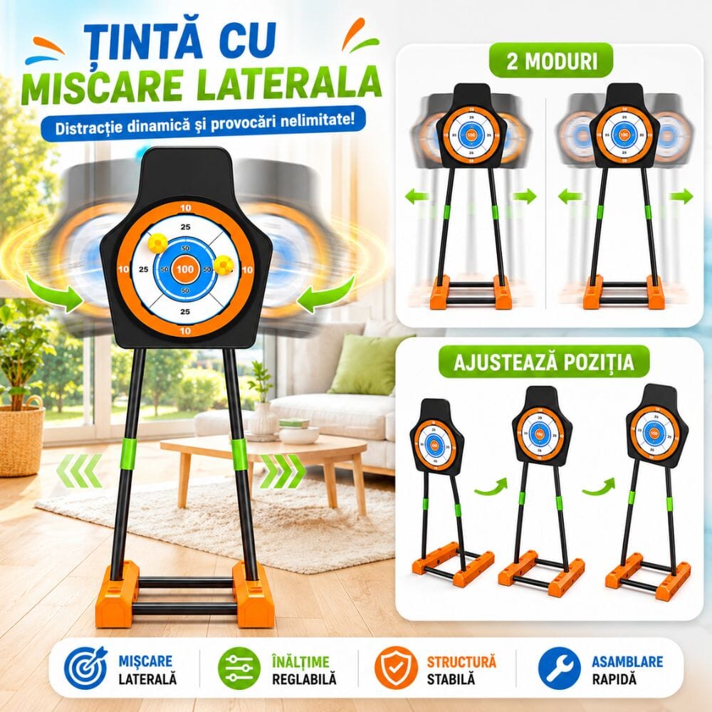 Set De Joaca Arc cu Sageti cu Ventuze KidProtect TinyArcher Pro